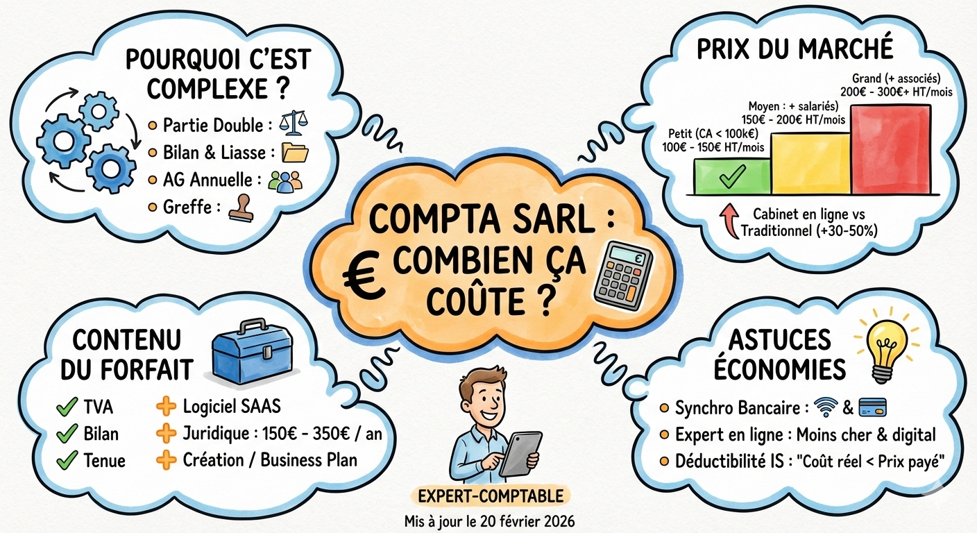 Coût de la comptabilité d'une SARL en 2026