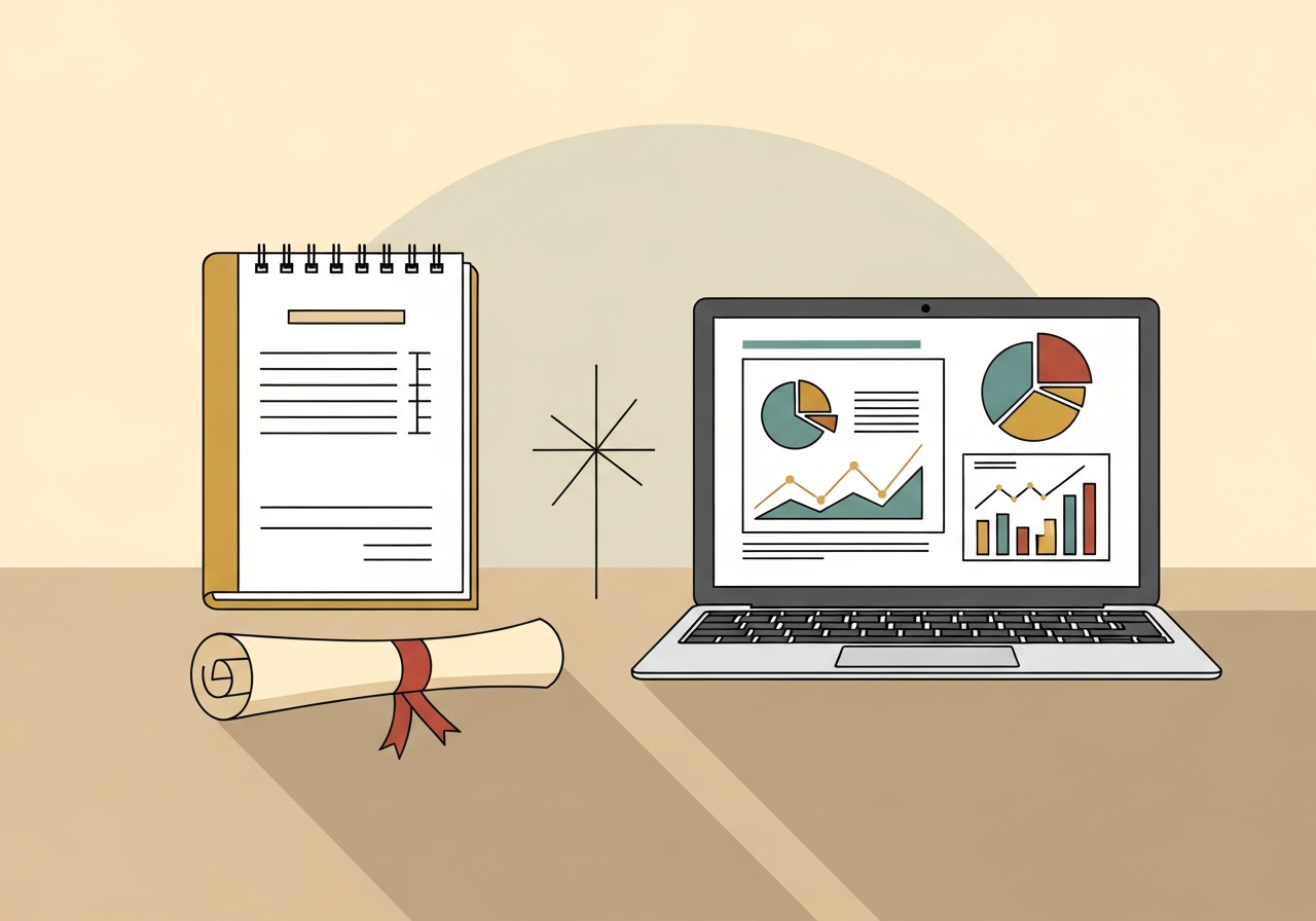 Illustration différence expert-comptable et comptable