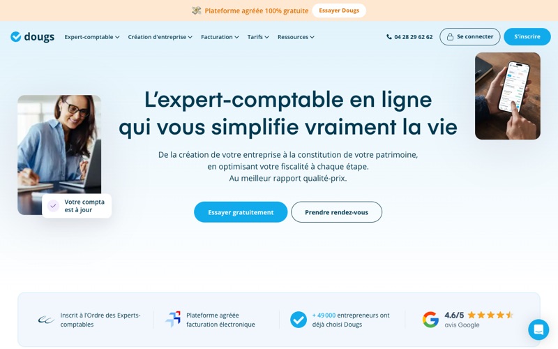 Dougs — avis et aperçu du site expert-comptable en ligne
